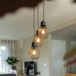 Design Hängelampe schwarz 3-flammig - Raga