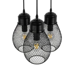 Design Hängelampe schwarz 3-flammig - Raga