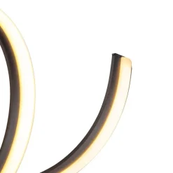 Design Hängelampe schwarz dimmbar inkl. LED groß - Twisted