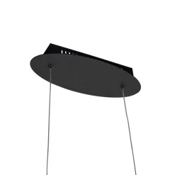 Design Hängelampe schwarz dimmbar inkl. LED groß - Twisted