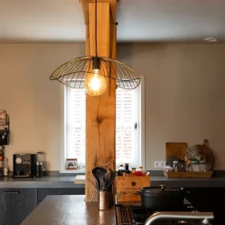 Design Hängelampe Schwarz Draht 50cm - Pua