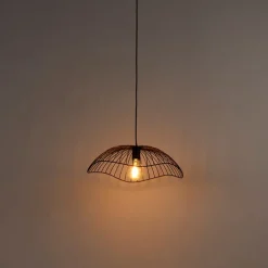 Design Hängelampe Schwarz Draht 50cm - Pua