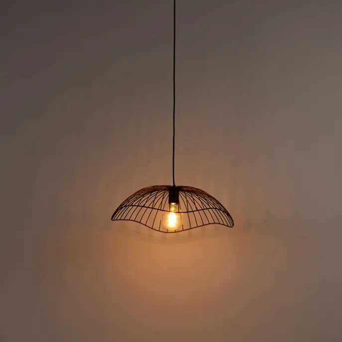 Design Hängelampe Schwarz Draht 50cm - Pua