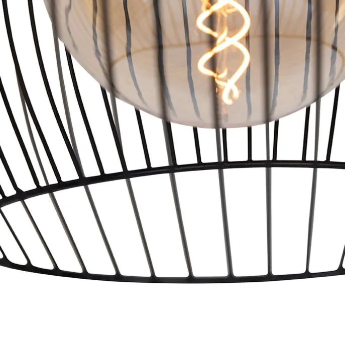 Design Hängelampe schwarz 40 cm - Wire Dos