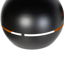 Design Hängelampe schwarz mit goldenem Interieur 3 Leuchten - Buell