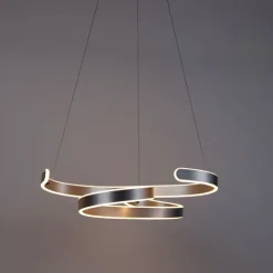 Design Hängelampe Stahl inkl. LED 3-stufig dimmbar - Frank