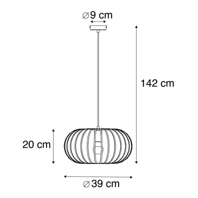 Design Hängeleuchte Messing 39cm - Johanna