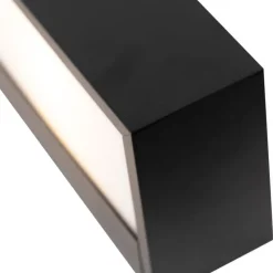 Design längliche Wandleuchte schwarz 60 cm - Houx