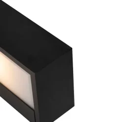 Design längliche Wandleuchte schwarz 25cm - Houx