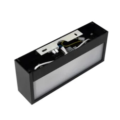 Design längliche Wandleuchte schwarz 25cm - Houx