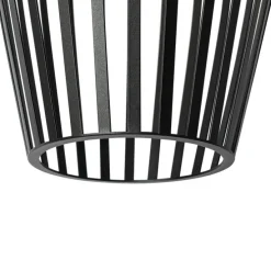 Design Pendelleuchte schwarz mit Opal IP44 - Angela