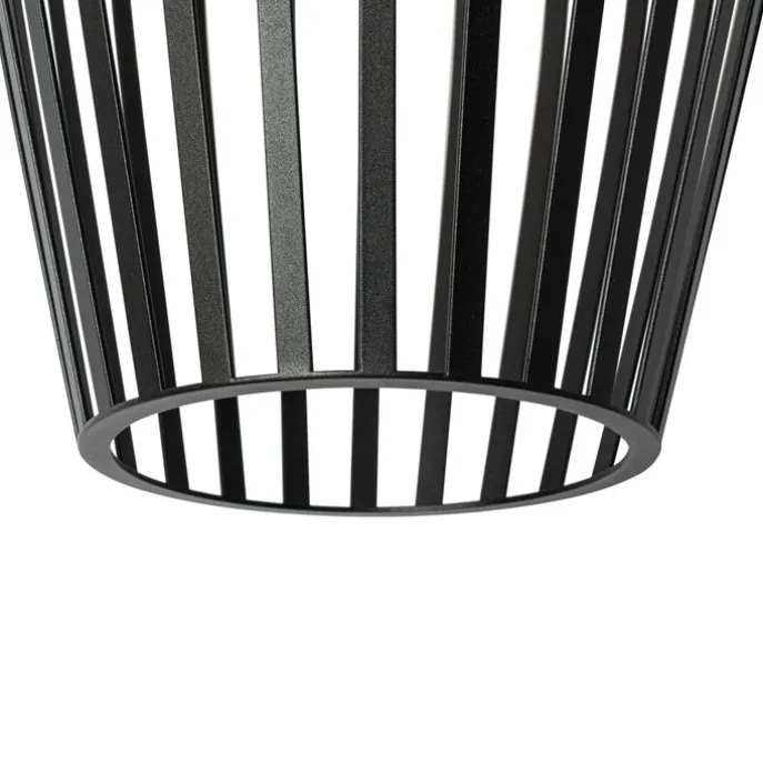 Design Pendelleuchte schwarz mit Opal IP44 - Angela