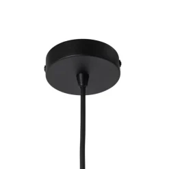 Design Pendelleuchte schwarz mit Opal IP44 - Angela