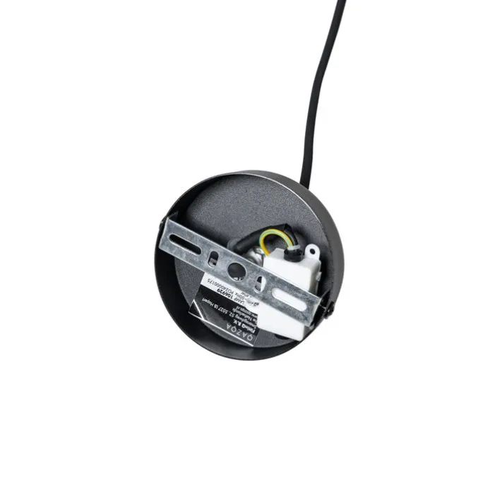 Design Pendelleuchte schwarz mit Opal IP44 - Angela