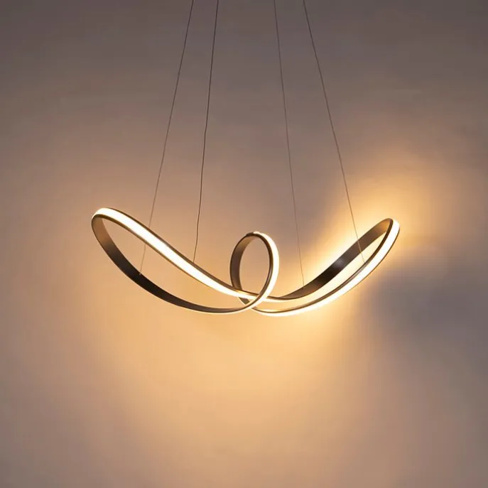 Design Pendelleuchte Stahl dimmbar inkl. LED - Viola Due