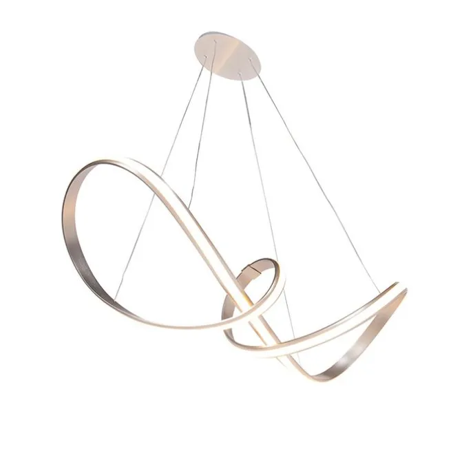 Design Pendelleuchte Stahl dimmbar inkl. LED - Viola Due