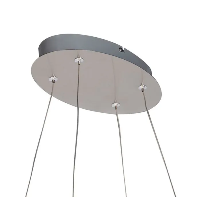 Design Pendelleuchte Stahl dimmbar inkl. LED - Viola Due