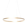 Design Ring Pendelleuchte Gold 80 cm inkl. LED und Dimmer - Anello