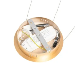 Design Ring Pendelleuchte Gold 80 cm inkl. LED und Dimmer - Anello