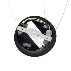 Design Ring-Hängelampe schwarz 80cm inkl. LED und Dimmer - Anello