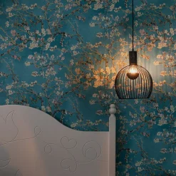 Design runde Hängelampe schwarz 30 cm - Wire Dos