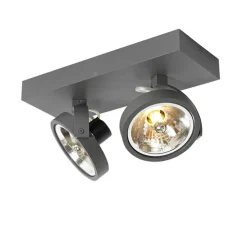 Design spot grau verstellbar 2-flammig - Go
