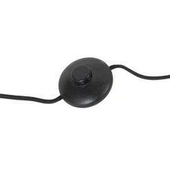 Design Stehlampe schwarz mit Rauchglas - Bliss