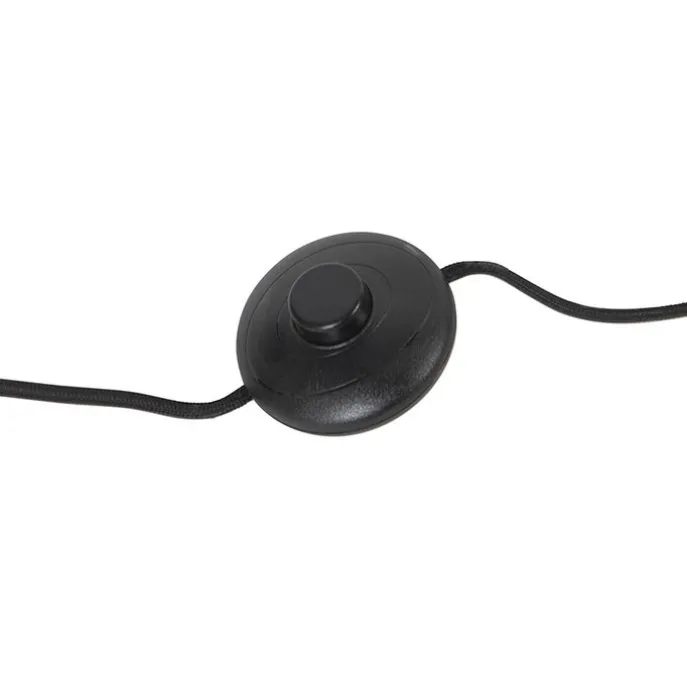 Design Stehlampe schwarz mit Rauchglas - Bliss