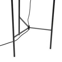 Design Stehlampe schwarz mit Rauchglas - Bliss