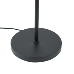 Design Stehlampe Schwarz mit Rauchglas 2-Lichter - Brianna