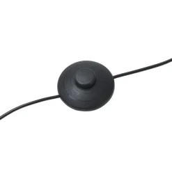 Design Stehlampe Schwarz mit Rauchglas - Domo