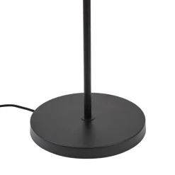 Design Stehlampe Schwarz mit Rauchglas - Domo