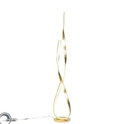 Design Stehleuchte gold inkl. LED und Dimmer - Belinda