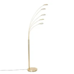 Design Stehleuchte Messing inkl. LED 5-flammig - Sixties Trento