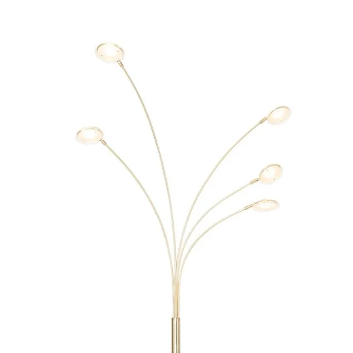 Design Stehleuchte Messing inkl. LED 5-flammig - Sixties Trento