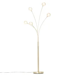 Design Stehleuchte Messing inkl. LED 5-flammig - Sixties Trento