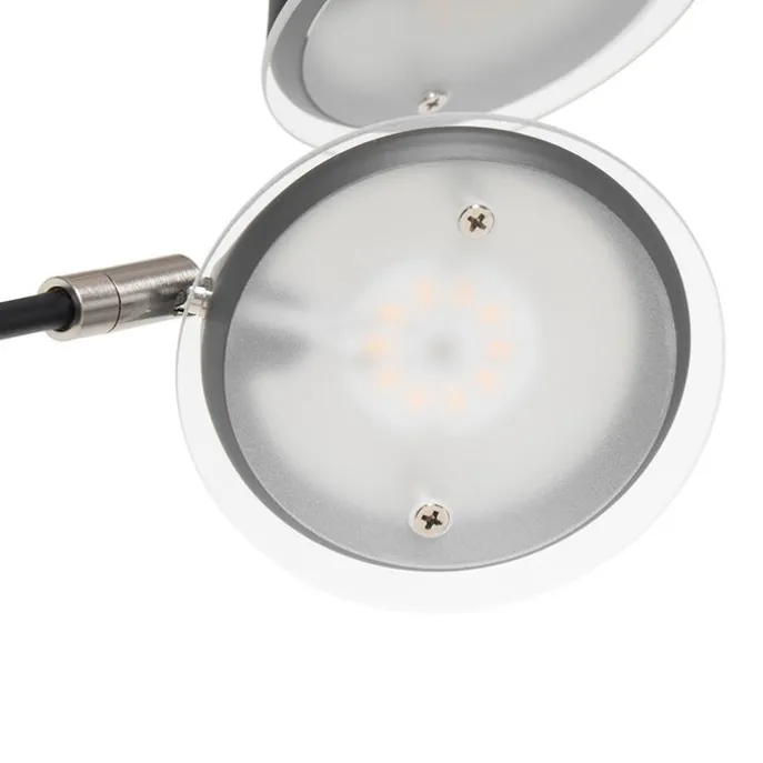 Design Stehleuchte schwarz inkl. LED 5-flammig - Sixties Trento