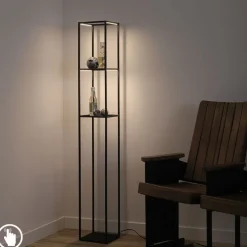 Design Stehleuchte schwarz inkl. LED mit Touchdimmer - Jitske