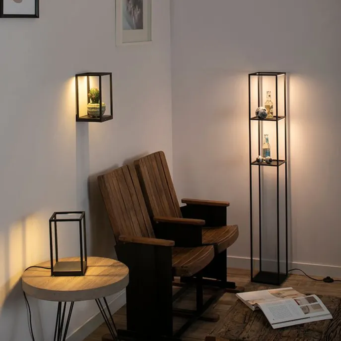 Design Stehleuchte schwarz inkl. LED mit Touchdimmer - Jitske