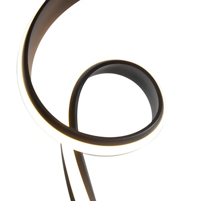 Design Stehleuchte schwarz inkl. LED und Dimmer - Twisted