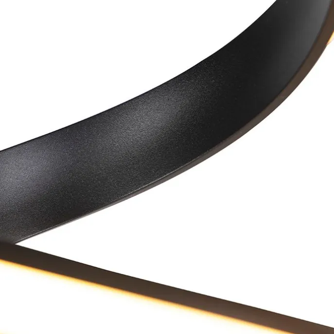 Design Stehleuchte schwarz inkl. LED und Dimmer - Twisted