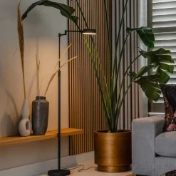 Design Stehleuchte schwarz inkl. LED mit Touch Dimmer - Notia