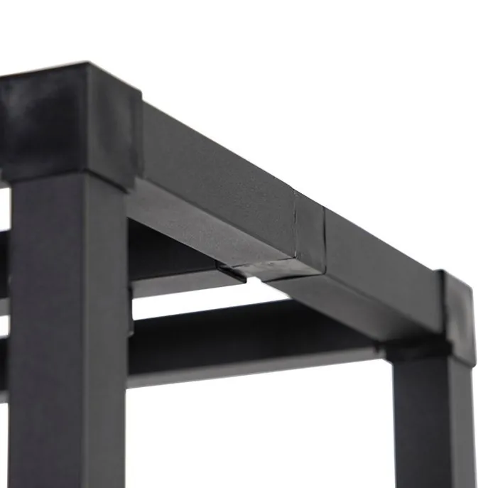 Design Stehleuchte schwarz 3-Licht - Käfig