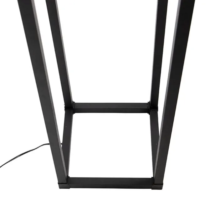 Design Stehleuchte schwarz 3-Licht - Käfig