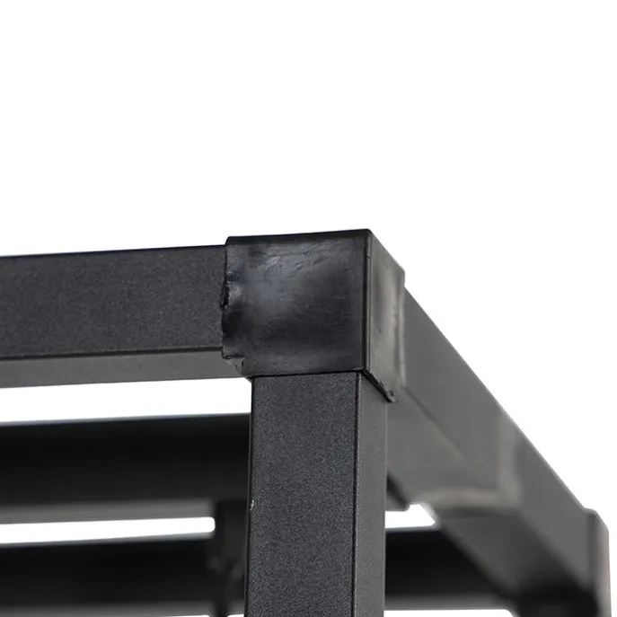 Design Stehleuchte schwarz 3-Licht - Käfig