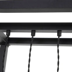 Design Stehleuchte schwarz 3-Licht - Käfig