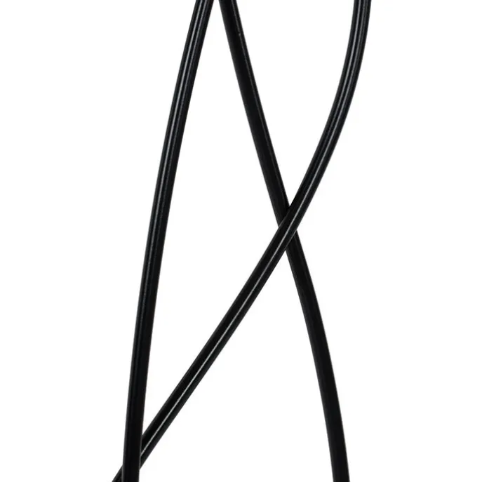 Design Stehleuchte schwarz mit Stoffschirm 3-flammig - Melis