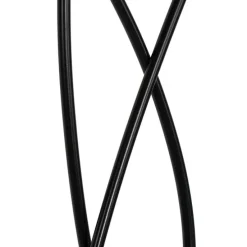 Design Stehleuchte schwarz mit Stoffschirm 3-flammig - Melis