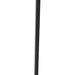 Design Stehleuchte schwarz mit Braunglas - Qara