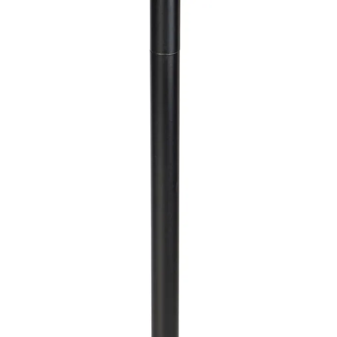 Design Stehleuchte schwarz mit schwarzem und weißem Schirm 47 cm - Simplo